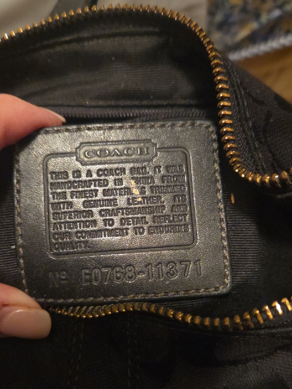 Coach Black Signature Canvas Shoulder Hobo with Gold Hardware - Picture 3 of 5